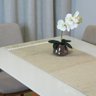 Caminho de Mesa 1 Peça Decorê 1.30m X 46cm 75% Juta / 25% Malva - Bege - 3