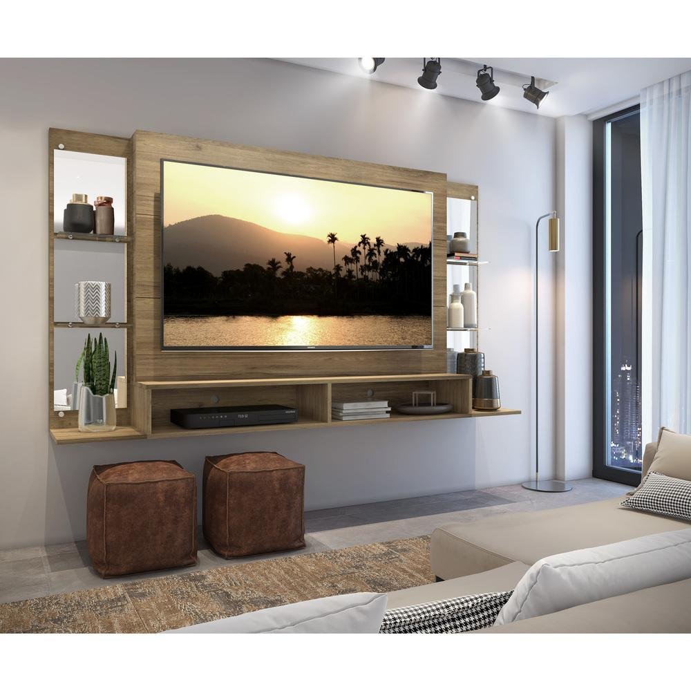 Painel com Espelho para TV até 60" Multimóveis Nairóbi FG3150 Rustic - 7