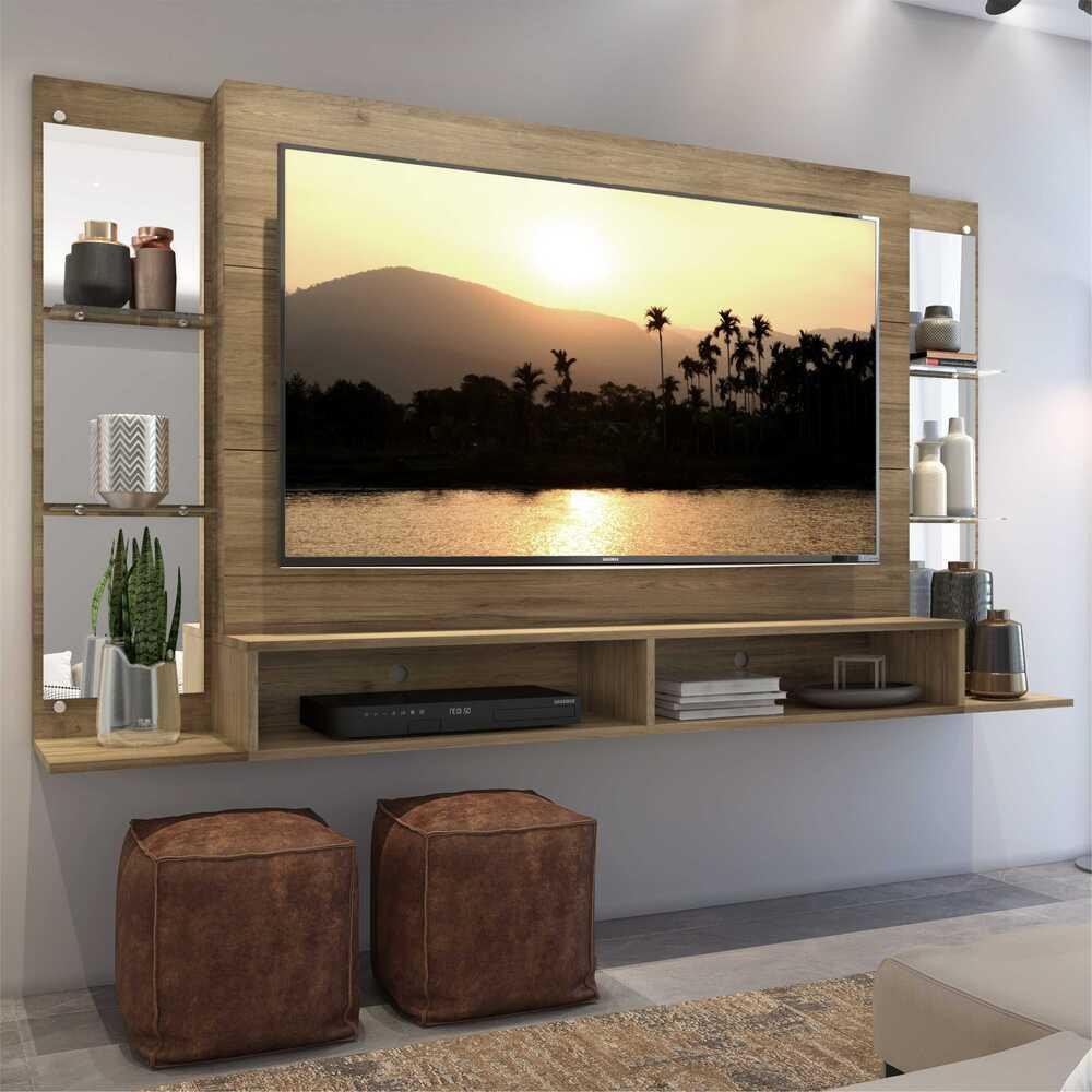 Painel com Espelho para TV até 60" Multimóveis Nairóbi FG3150 Rustic - 2