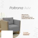 Ver mais imagens de Kit 2 Poltronas Aviv para Sala Escritório Recepção Linho Premium Easy Clean Corino Premium Luxo