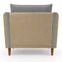 Ver imagem 5 de Kit 2 Poltronas Aviv para Sala Escritório Recepção Linho Premium Easy Clean Corino Premium Luxo