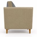Ver imagem 3 de Kit 2 Poltronas Aviv para Sala Escritório Recepção Linho Premium Easy Clean Corino Premium Luxo