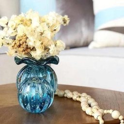 Vaso Trouxinha Cristal Murano Aquamarine Love M - 2