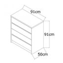 Ver imagem 2 de Cômoda 4 Gavetas 812  