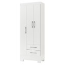 Ver imagem 2 de Guarda-roupa 3 Portas 2 Gavetas Gr3223 Branco Rio Grande Rodial Móveis