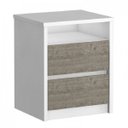 Ver imagem 1 de Mesa de Cabeceira 2 Gavetas 1 Nicho 