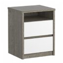 Ver imagem 1 de Mesa de Cabeceira 2 Gavetas 1 Nicho 