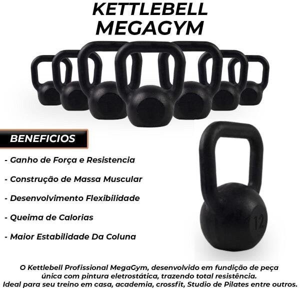 Kettlebell Pintado 20Kgs Crossfit Treinamento Funcional