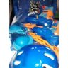Kit Patins Infantil 35/38 Azul com Laranja - Brink+ - 4