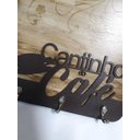 Ver imagem 2 de Suporte xícaras canecas madeira 3 ganchos