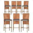 Ver imagem 1 de 7 Banqueta em Alumínio Roma Fendi Corda Náutica Tecido 11