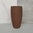 Ver imagem 2 de Vaso em Fibra De Vidro Marrom Chocolate Rustico 52x27cm