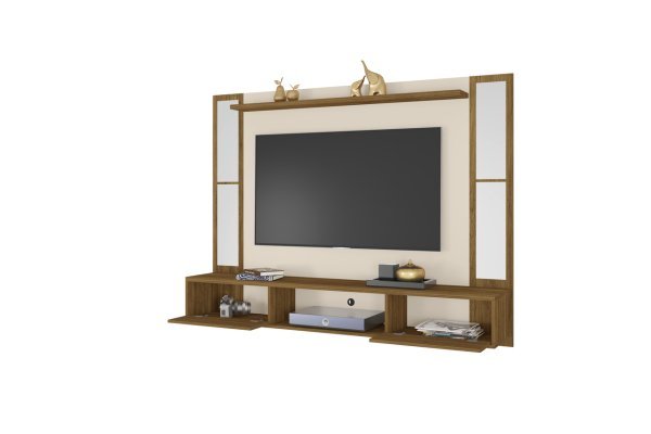 Painel Tv Ametista com Espelho Sala 65 Polegadas: Cin/Off/Esp - 2