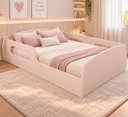 Ver imagem 3 de Cama Montessoriana Casal em MDF com Barras Laterais e com Colchão Incluso