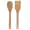 Ver imagem 4 de Jogo de Utensílios 2 Peças Bambu Reforçado Espatula e Colher - Talheres para Uso Domestico - Panami