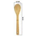 Ver imagem 3 de Jogo de Utensílios 2 Peças Bambu Reforçado Espatula e Colher - Talheres para Uso Domestico - Panami