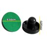 2 Rebatedores Pretos 9,5cm + 1 Disco 6,4cm De Air Game / Air Hockey - 2