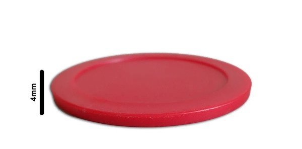 2 Rebatedores Pretos 9,5cm + 1 Disco 6,4cm De Air Game / Air Hockey - 3