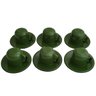 Jogo de Xícaras com Pires 6 Canecas Esmaltada 180ml Chá Café Verde - 1
