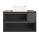 Ver imagem 3 de Balcão Gabinete de Banheiro Suspenso 80 Belarus 2 Portas