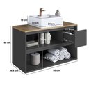 Ver imagem 4 de Balcão Gabinete de Banheiro Suspenso 80 Belarus 2 Portas