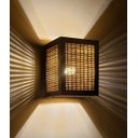 Ver imagem 5 de Kit 3 Arandelas 2 Fachos Frisos Bambu Efeito Uso Interno/Coberto