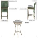 Ver imagem 2 de Mesa Bistro e 2 Banquetas Roma Fendi Corda Náutica 13 Verde