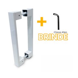Puxador Em Alumínio 20cm Branco Acetinado - 2
