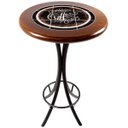 Ver imagem 2 de Cj Mesa Madeira Azulejo 60cm - Bistrô Fixa 98cm + 2 Banquetas 73 - Natural - Coffee