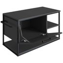 Ver imagem 3 de Gabinete de Banheiro Suspenso 80cm para Cuba Yuri Grafite Z54 - Mpozenato