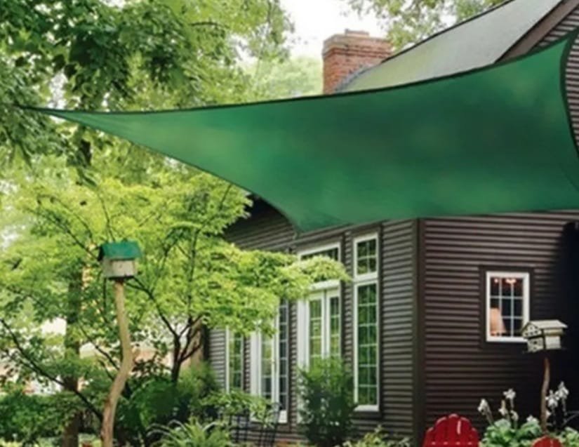 Tela Decorativa Sombrite Verde 90% 3m X 4m Bainha e Ilhós - 3
