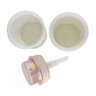 Kit Saboneteira Para Banheiro Lavabo Porta Escova Vidro Luxo - Rosa - 2