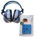 Ver imagem 2 de Abafador de Ruido Barulhos para Autistas Cor Cinza Proteção de 26 Db