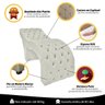 Cama Maca Estática Estofada para Salão de Beleza Veludo Bege SOFA STORE - 5