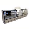 Balcão Expositor Vitrine Comercial Preto 140cm - 1