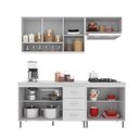 Ver imagem 2 de Cozinha Modulada Compacta Fidelitá Viena 4 Peças 190cm 9 Portas 3 Gavetas com Tampo