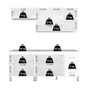 Ver imagem 6 de Armário de Cozinha Modulada Compacta Fidelitá Viena 4 Peças 190cm 9 Portas 3 Gavetas com Tampo