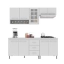 Ver imagem 3 de Cozinha Modulada Compacta Fidelitá Viena 4 Peças 190cm 9 Portas 3 Gavetas com Tampo