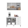 Cozinha Modulada Compacta Fidelitá Viena 2 Peças 120cm 5 Portas 3 Gavetas com Tampo - 2