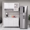 Cozinha Modulada Compacta Fidelitá Viena 2 Peças 120cm 5 Portas 3 Gavetas com Tampo - 1