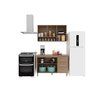 Cozinha Modulada Compacta Fidelitá Paris 2 Peças 120cm 5 Portas 3 Gavetas com Tampo - 2