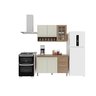Cozinha Modulada Compacta Fidelitá Paris 2 Peças 120cm 5 Portas 3 Gavetas com Tampo - 4