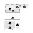 Ver imagem 6 de Armário de Cozinha Modulada Compacta Fidelitá Viena 3 Peças 190cm 7 Portas 3 Gavetas com Tampo