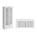 Ver mais imagens de Cristaleira + Aparador Buffet Ditália E-954 + R-626 Branco