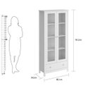 Ver imagem 6 de Cristaleira + Aparador Buffet Ditália E-954 + R-626 Branco
