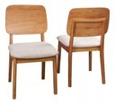 Ver imagem 1 de Kit 02 Cadeira Madeira Encosto Laminado - J&m Decor