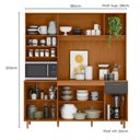 Ver imagem 3 de Kit Cozinha Núria 9 Portas 1 Gaveta MDF-MDP 180cm Grafite Pallazio