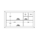 Ver imagem 3 de Armário Aéreo Ditália Aspen 120 Nicho Carvalho/Branco CD-211