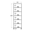 Ver imagem 3 de Paneleiro Ditália Aspen 4 Portas Carvalho/Branco Cd-335