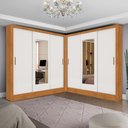 Ver imagem 1 de Closet Casal Duplo Dubai 06 Portas 06 Gavetas com Espelho Carioca Móveis